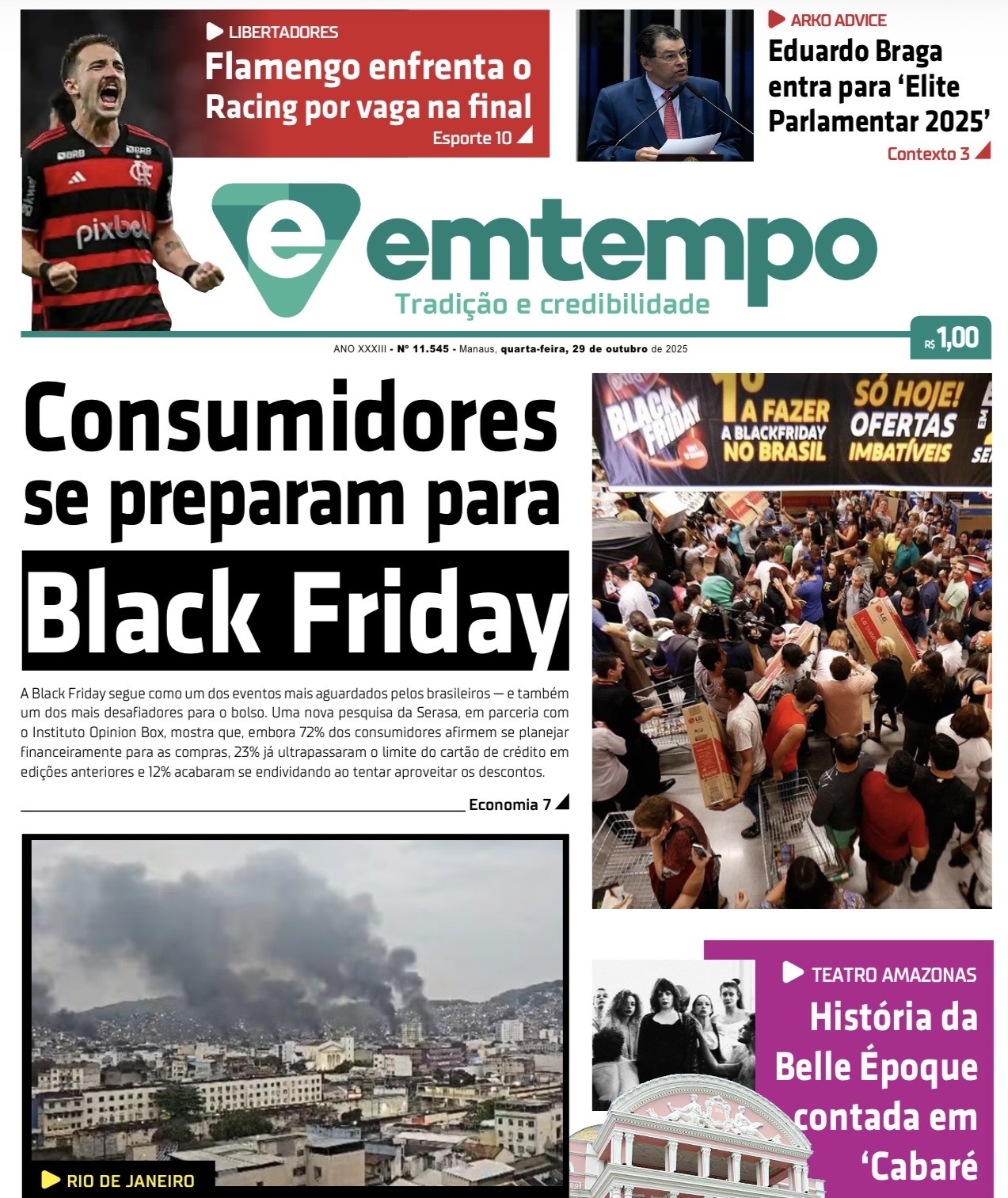 Jornal Em Tempo – quarta-feira, 29 de outubro de 2025