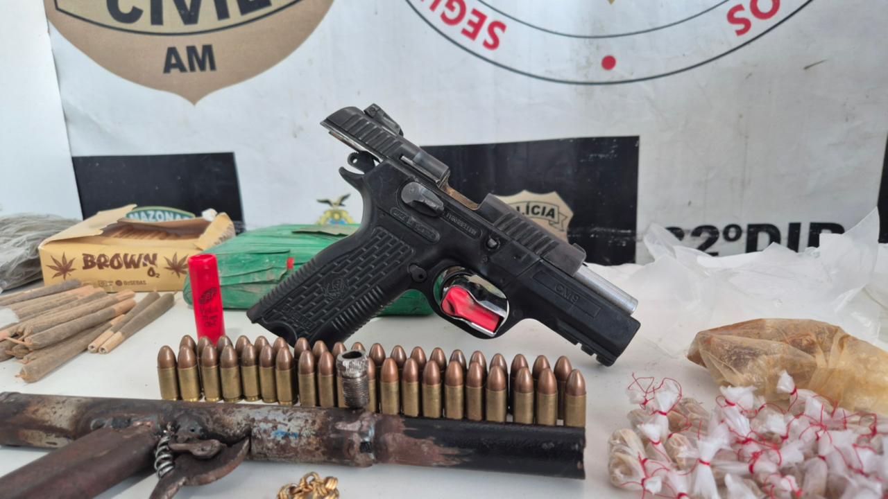 Operação prende traficantes e apreende pistola turca no interior do AM