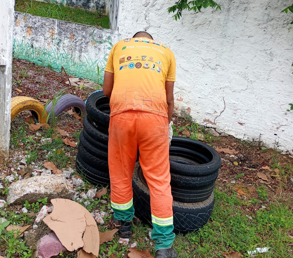 Em um mês, mais de 10 mil pneus são retirados das ruas de Manaus