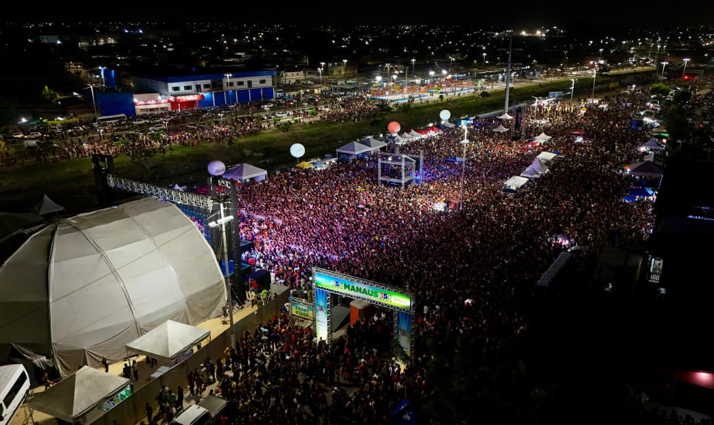 Manaus celebra 356 anos com shows na Ponta Negra e Alphaville