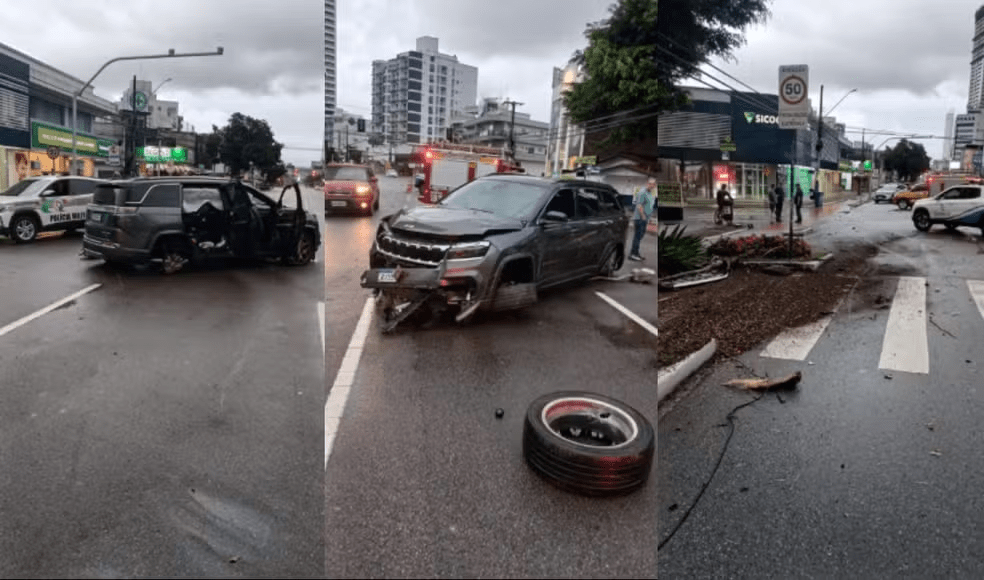 Bebê engasgado fica ferido ao ser arremessado de carro a caminho do hospital