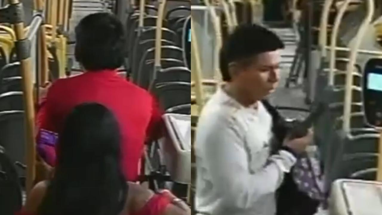 VÍDEO: Casal é procurado por assaltar a mesma linha de ônibus duas vezes em Manaus