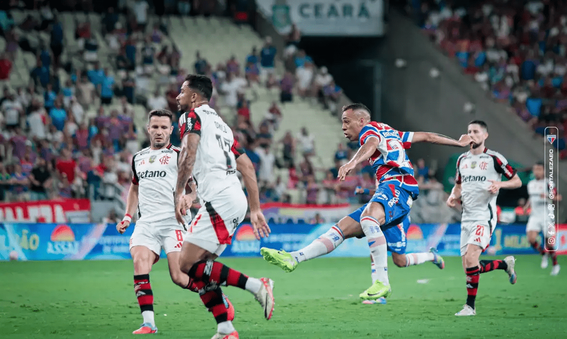 Flamengo perde para o Fortaleza e vê Palmeiras abrir vantagem no Brasileirão