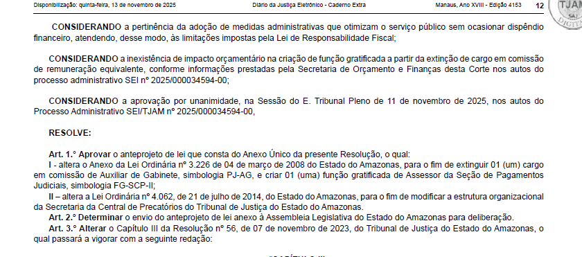 FONTE: Diário da Justiça Eletrônico