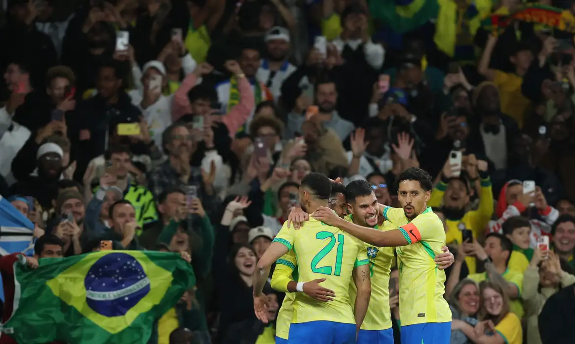 Brasil vence Senegal por 2 a 0 em amistoso e mostra evolução para Copa de 2026