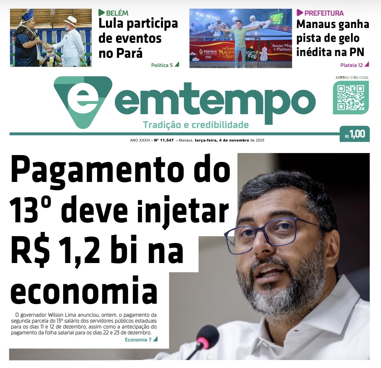 Jornal Em Tempo – terça-feira, 4 de novembro de 2025
