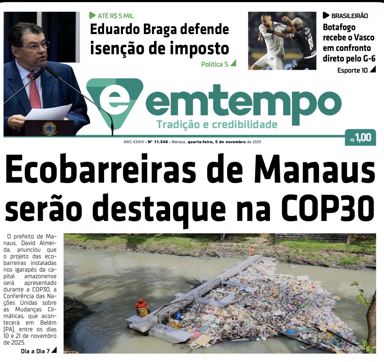 Jornal Em Tempo – quarta-feira, 5 de novembro de 2025