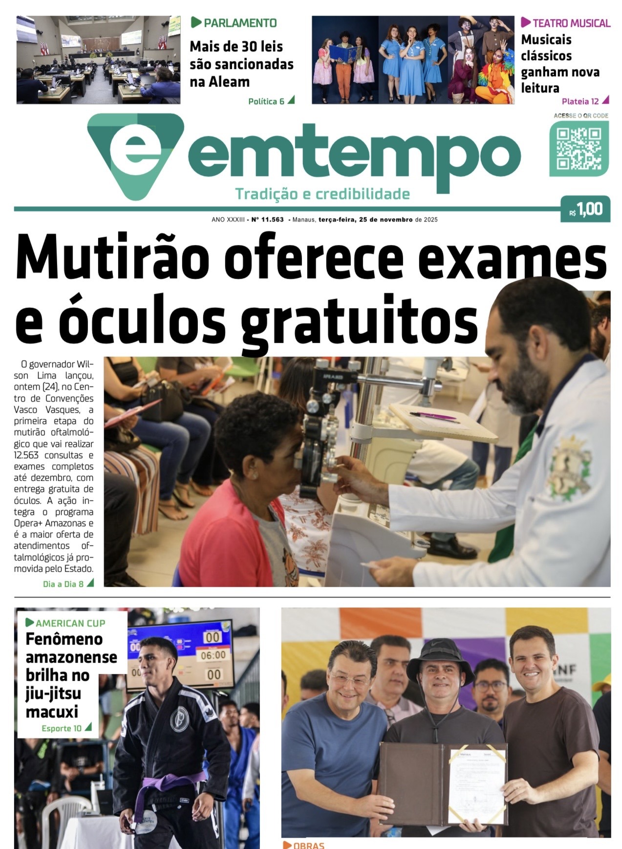 Jornal Em Tempo – terça-feira, 25 de novembro de 2025