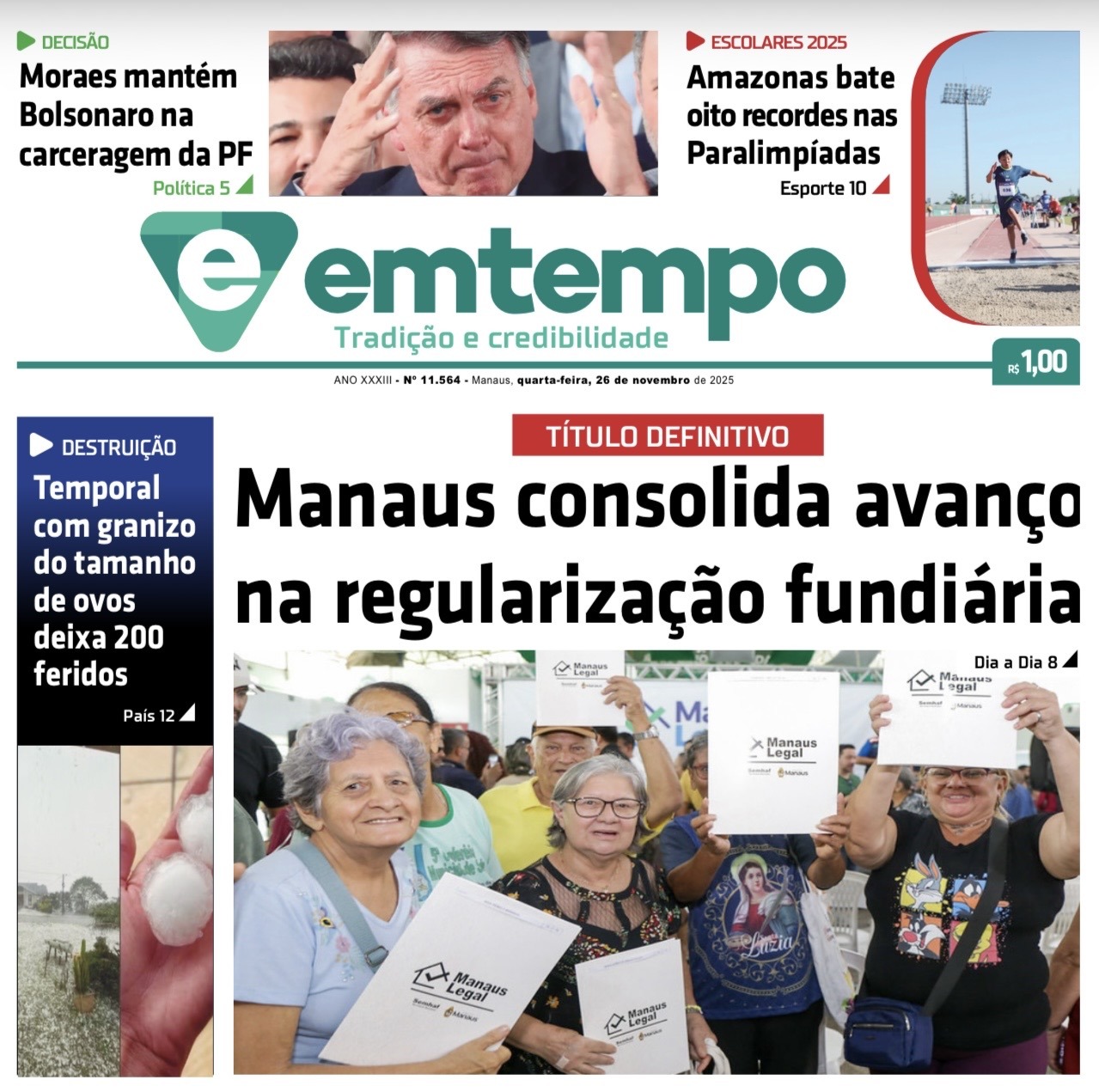 Jornal Em Tempo – quarta-feira, 26 de novembro de 2025