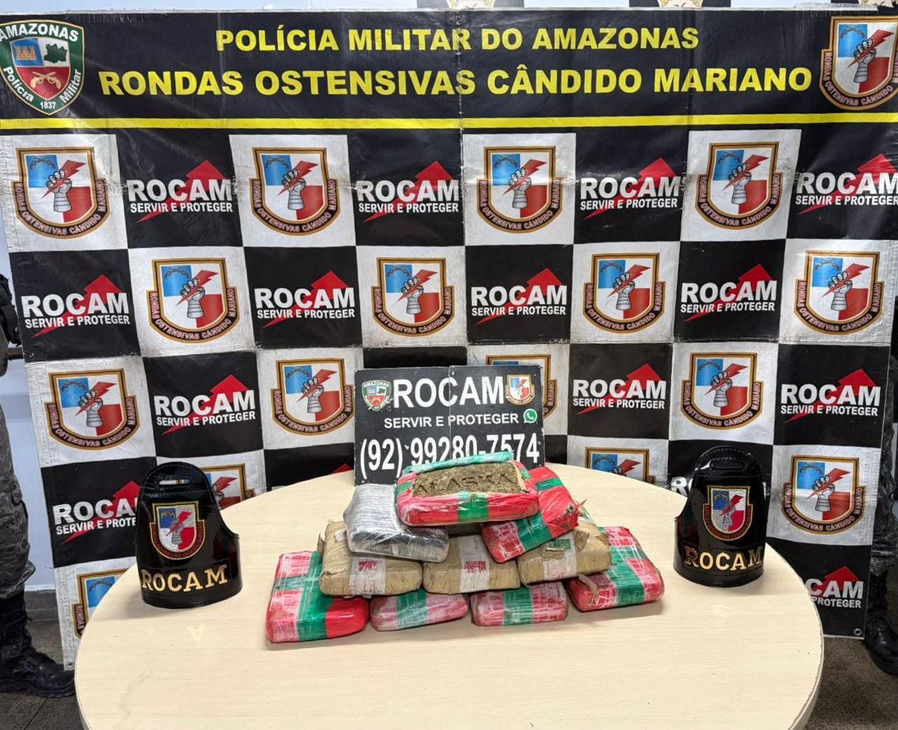 Após denúncia, Rocam apreende 10 kg de maconha no bairro Flores