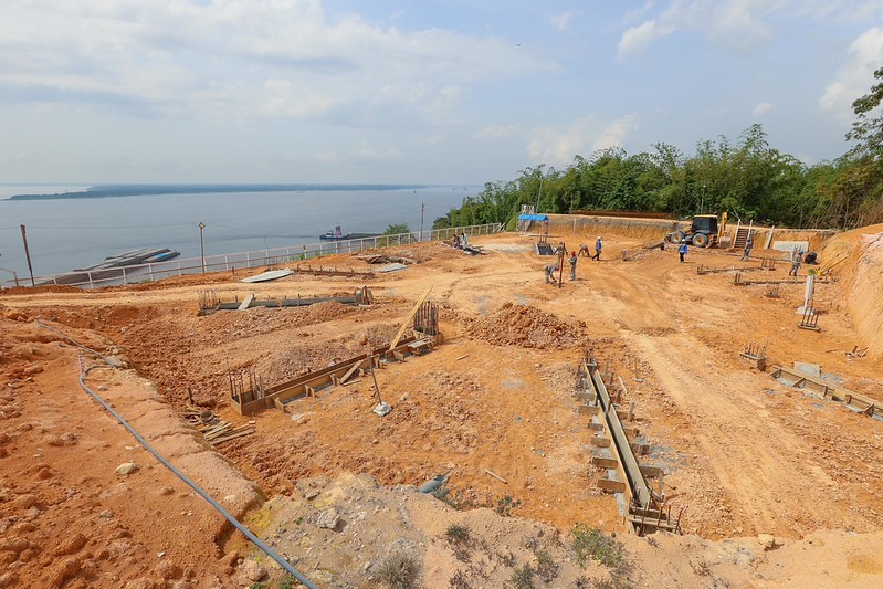 Obras do Parque Encontro das Águas avançam para fase estrutural em Manaus