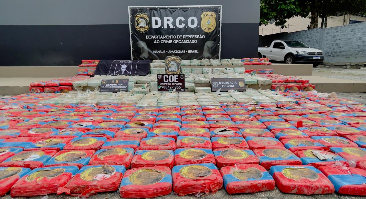 Operação no Amazonas apreende 700 kg de cocaína e atinge R$ 57 milhões do tráfico