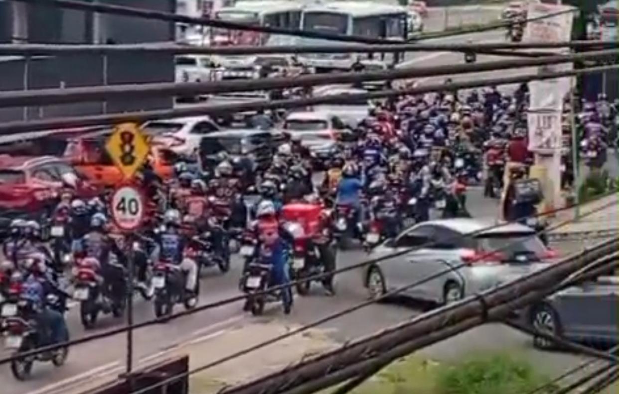 Motociclistas exigem voz na criação da lei que regula o ”Motouber” em Manaus