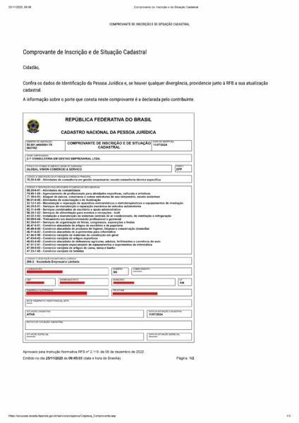 Conforme pesquisa na Receita Federal, a empresa possui capital social de R$ 100 mil.