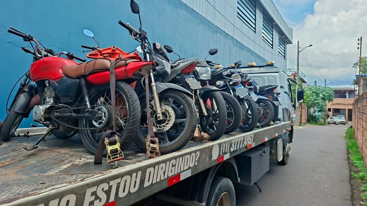 Operação do IMMU apreende 13 motos por irregularidades em Manaus