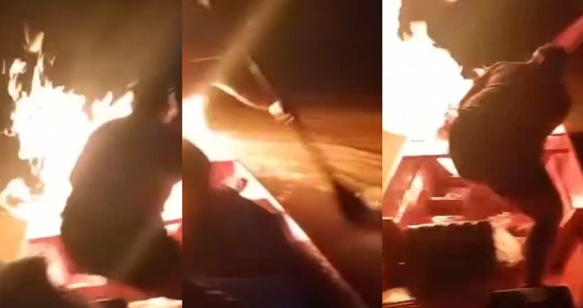 VÍDEO: Motor de barco explode em rio e deixa passageiras em pânico no AM