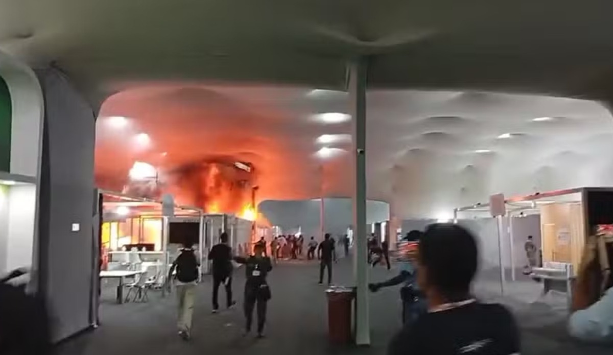 Fogo na COP30: incêndio atinge Pavilhão dos Países em Belém