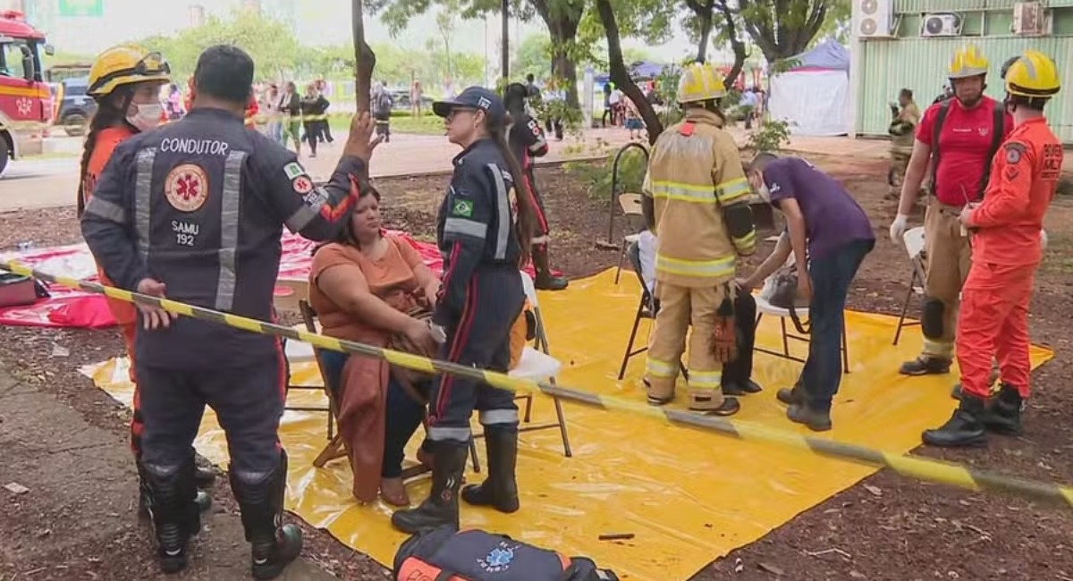 Explosão provoca incêndio no Ministério da Igualdade Racial e deixa feridos em Brasília