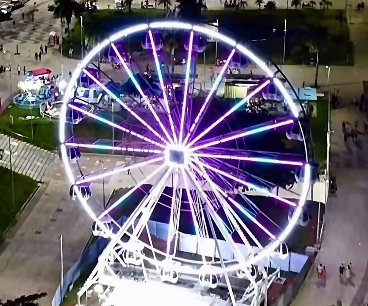 Ingressos para roda-gigante na Ponta Negra serão de até R$ 46; confira