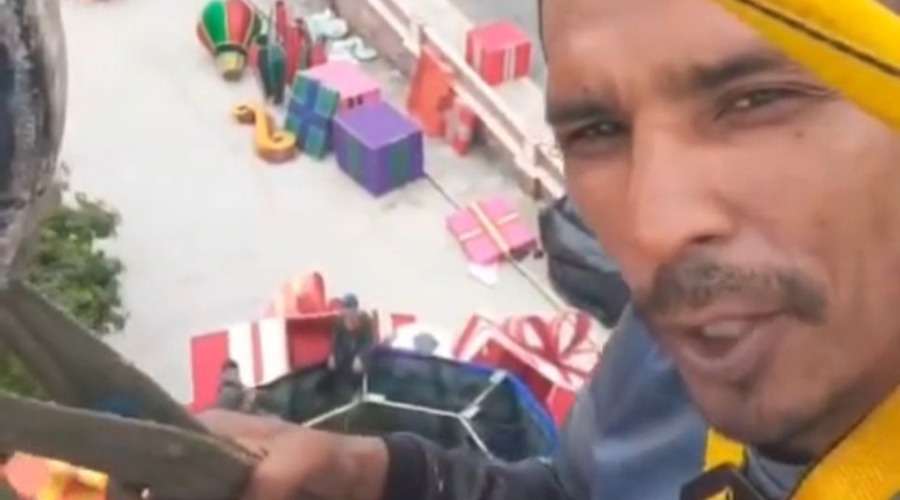 VÍDEO: Trabalhador gravou vídeo em guindaste antes de acidente em Manaus