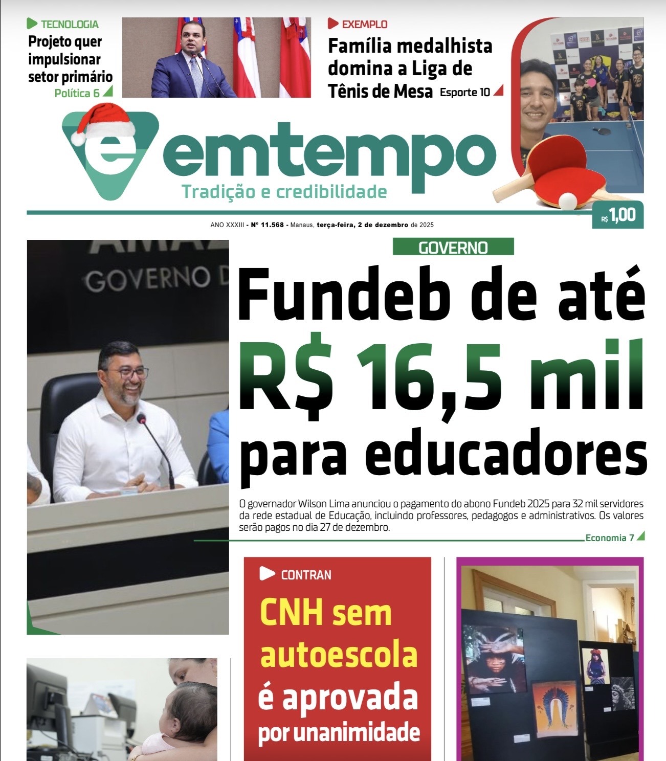 Jornal Em Tempo – terça-feira, 2 de dezembro de 2025