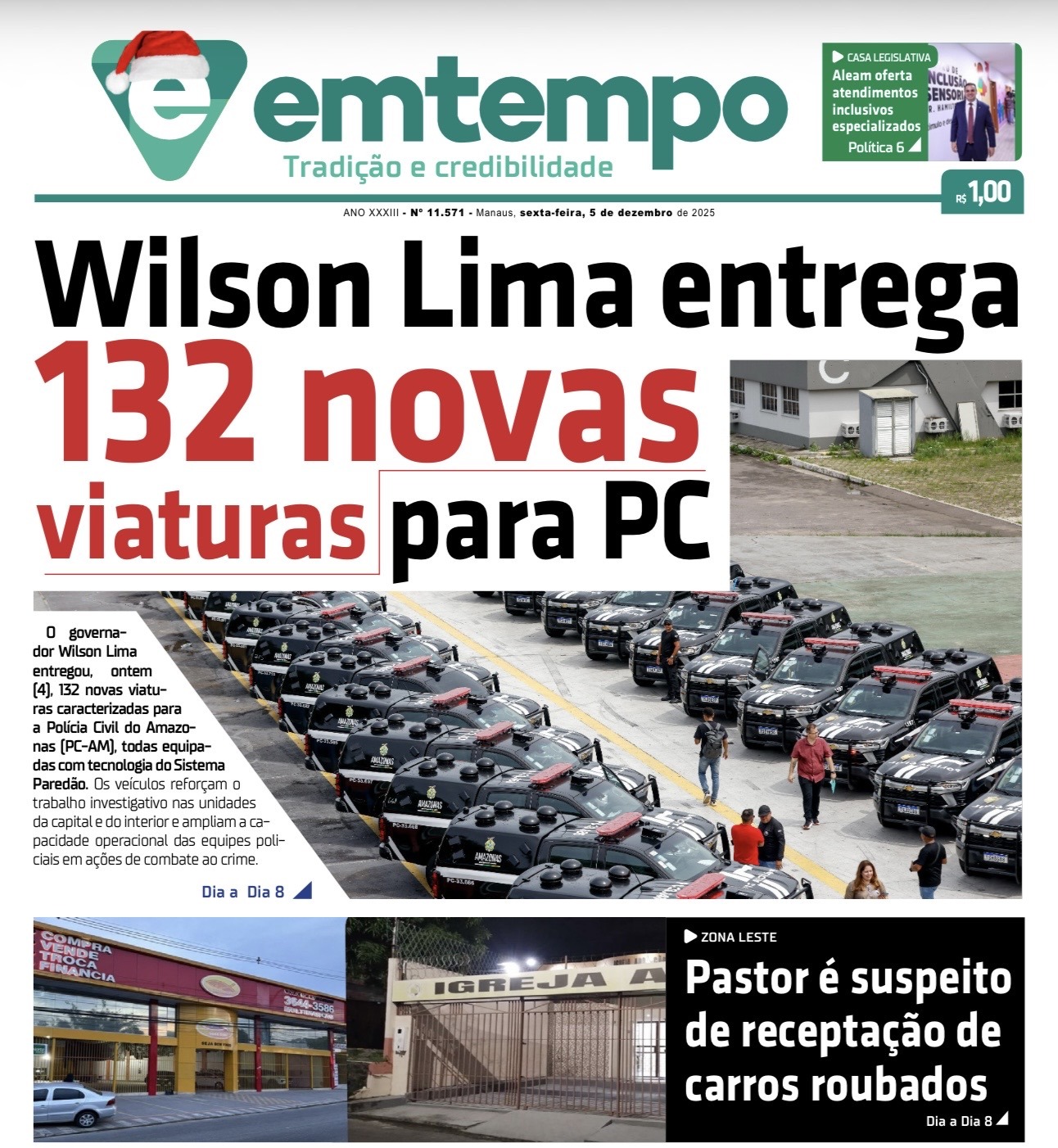 Jornal Em Tempo – sexta-feira, 5 de dezembro de 2025