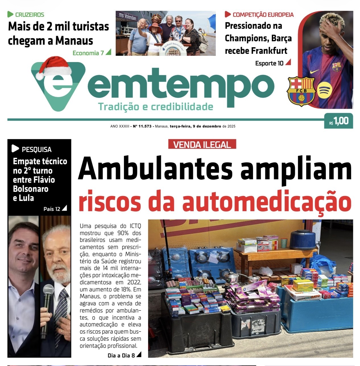 Jornal Em Tempo – terça-feira, 9 de dezembro de 2025