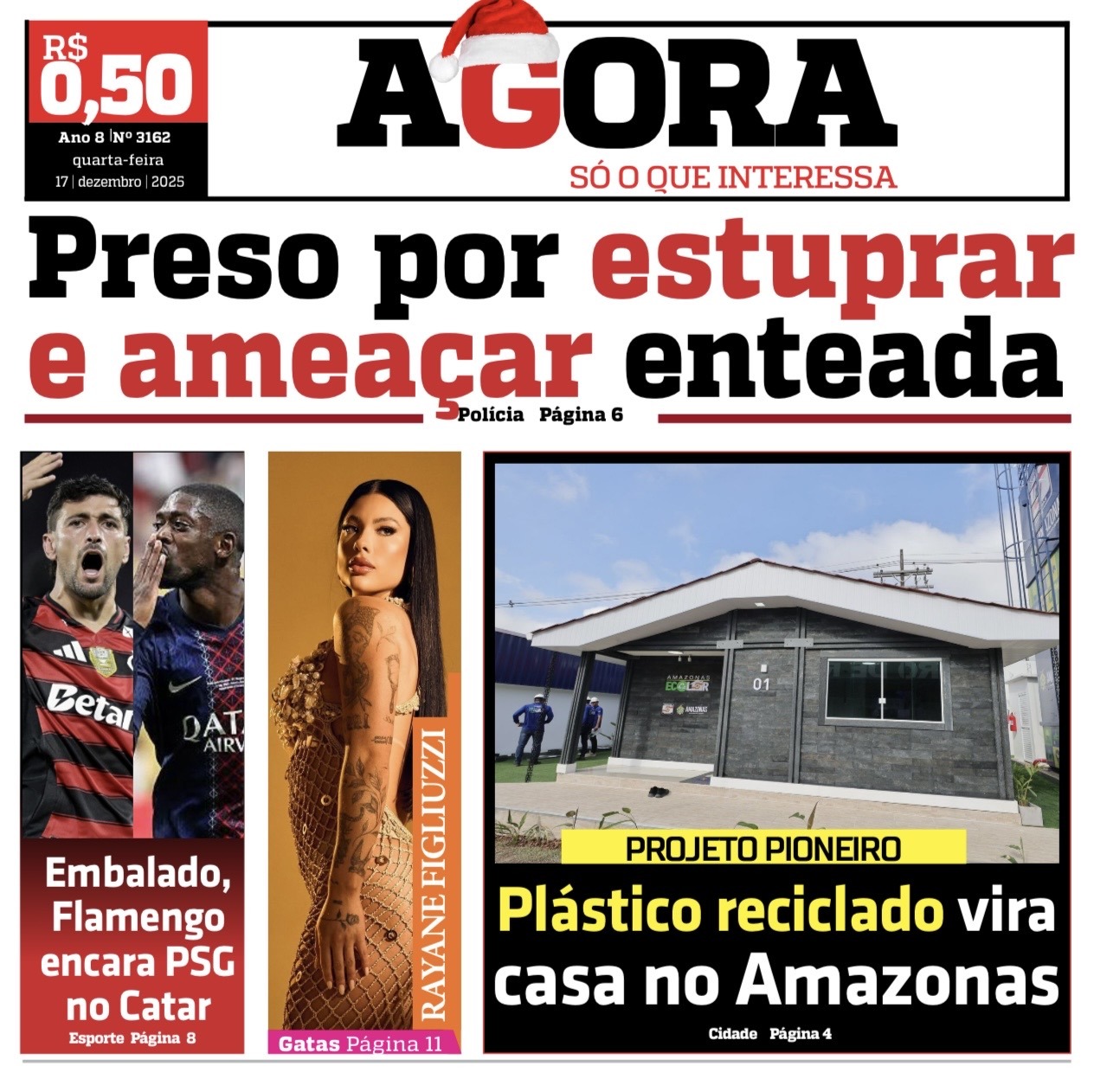 Jornal AGORA – quarta-feira, 17 de dezembro de 2025