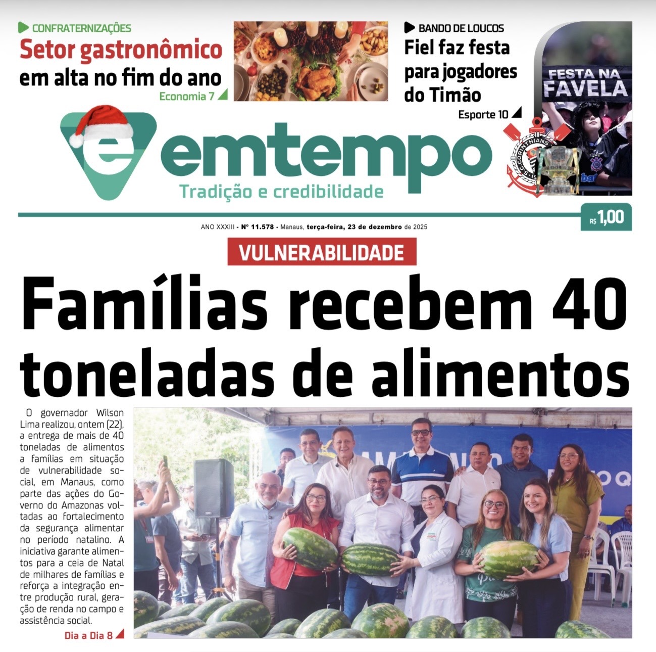 Jornal Em Tempo – terça-feira, 23 de dezembro de 2025