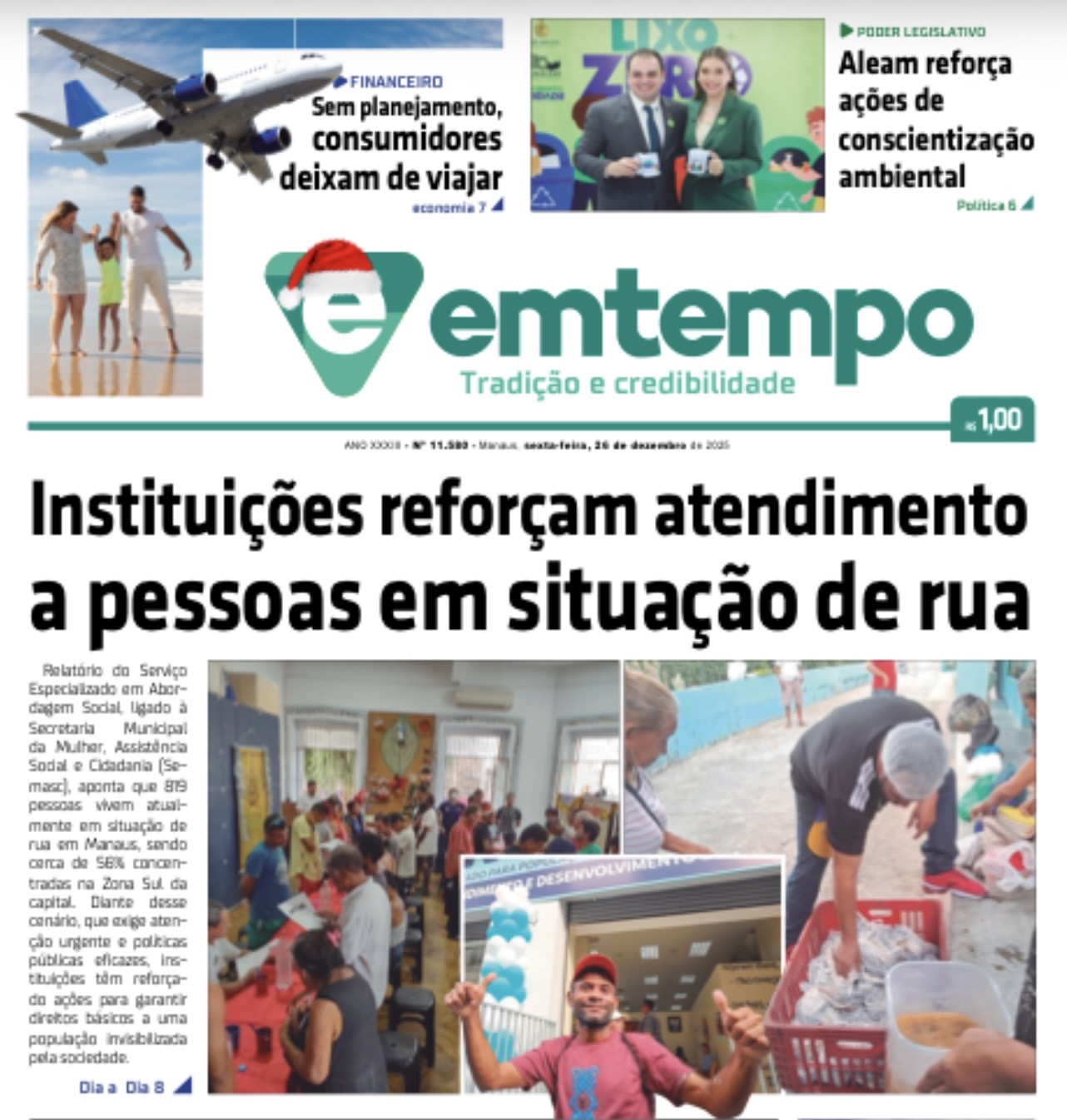 Jornal Em Tempo – sexta-feira, 26 de dezembro de 2025