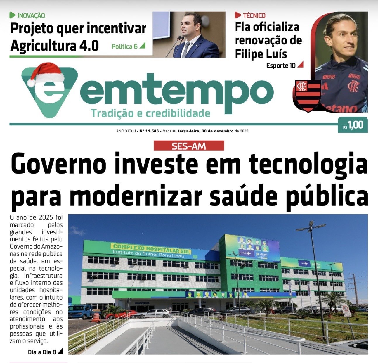 Jornal Em Tempo – terça-feira, 30 de dezembro de 2025