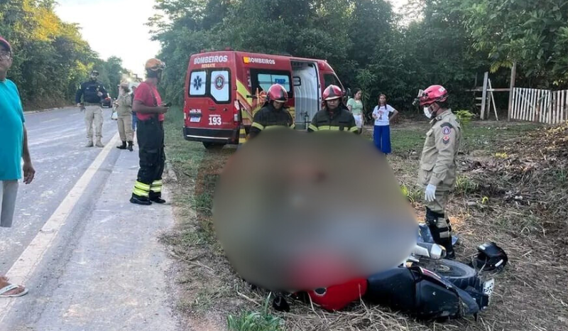 Motociclista morre em acidente na BR-174 em Presidente Figueiredo