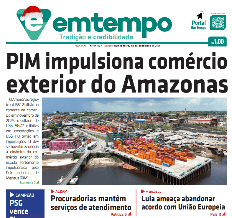 Jornal Em Tempo – quinta-feira, 18 de dezembro de 2025
