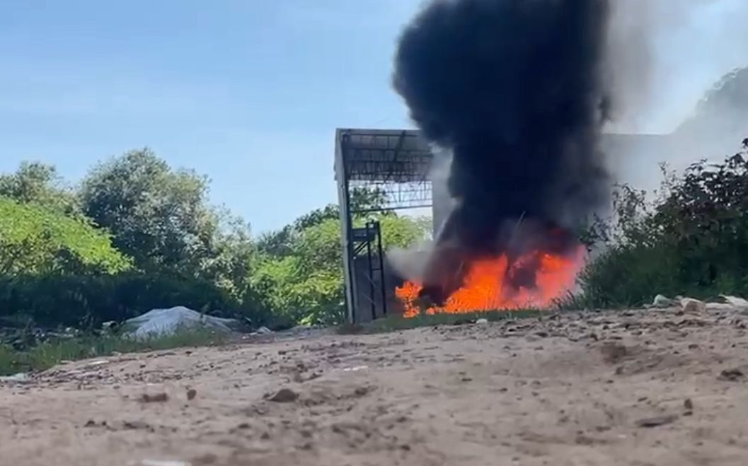 VÍDEO: Incêndio atinge área de empresa de reciclagem em Manaus