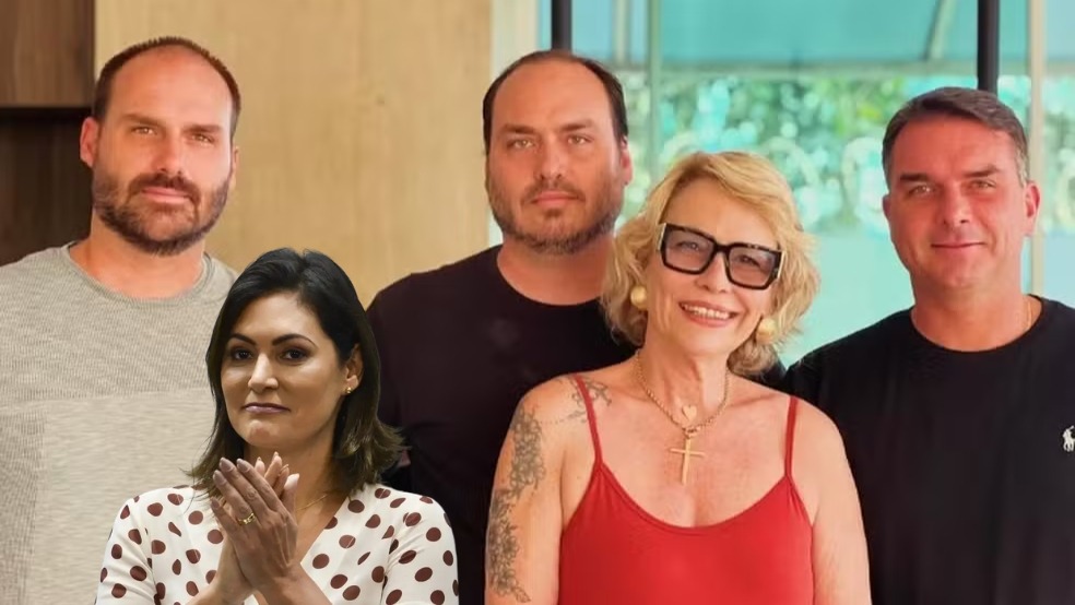 michelle bolsonaro filhos-capa