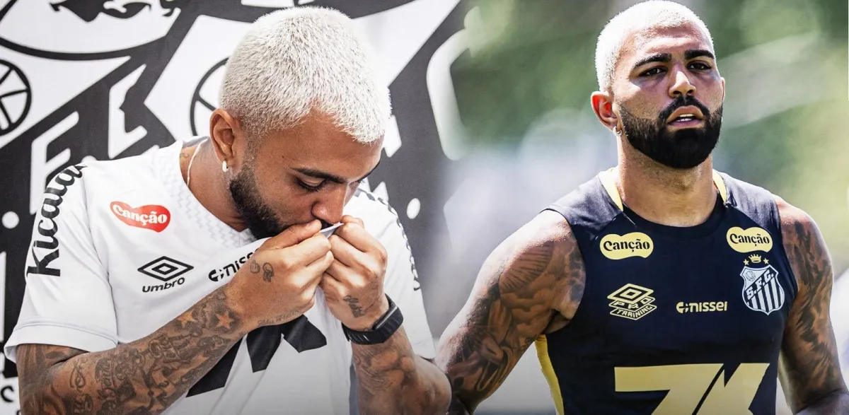 Gabigol volta ao Santos após oito anos e faz primeiro treino no CT Rei Pelé