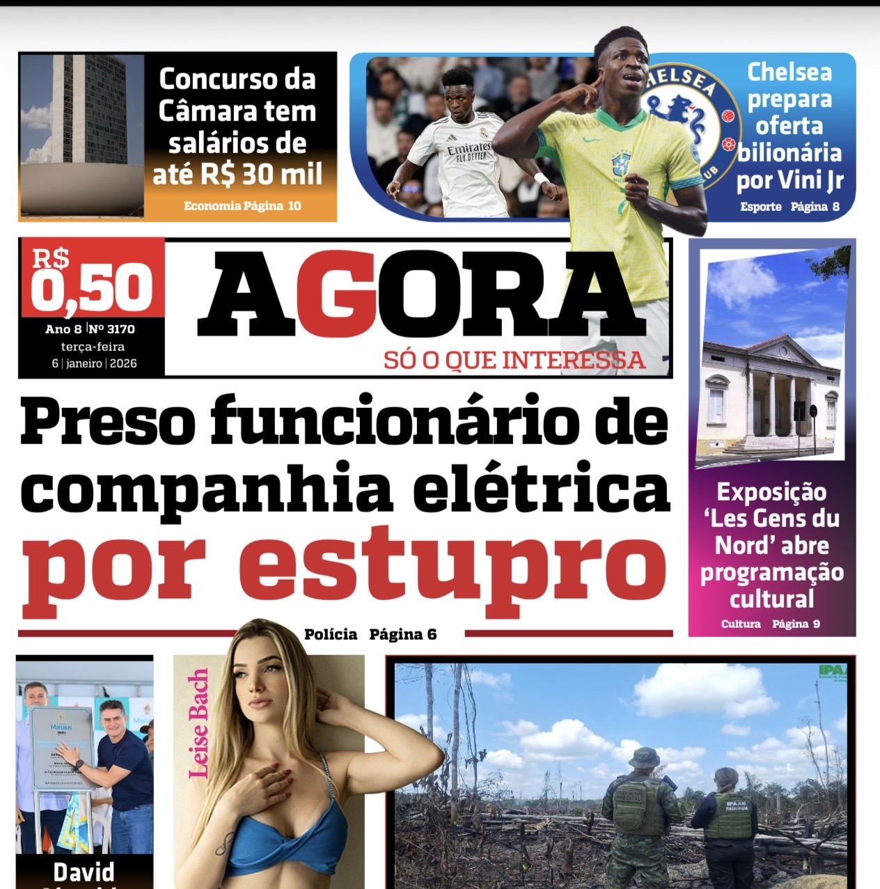 Jornal AGORA – terça-feira, 6 de janeiro de 2026