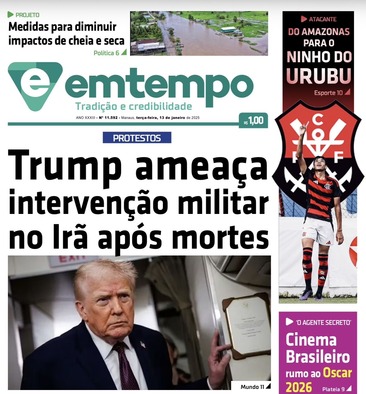 Jornal Em Tempo – terça-feira, 13 de Janeiro de 2026