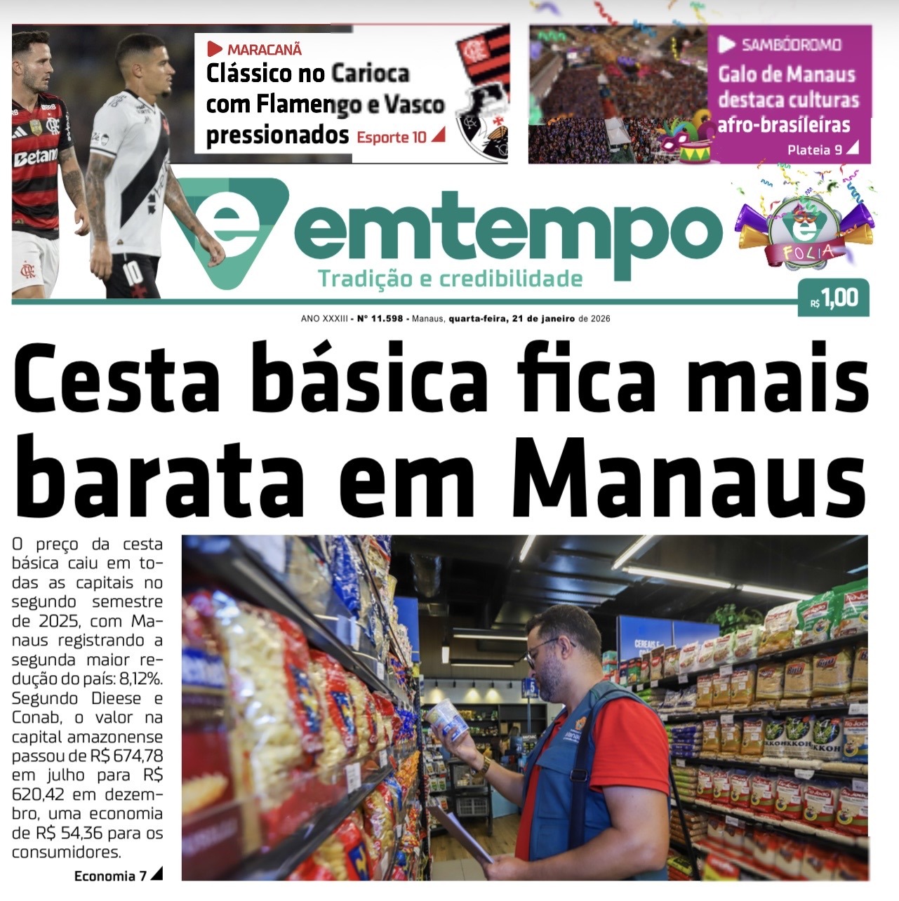 Jornal Em Tempo – quarta-feira, 21 de janeiro de 2026