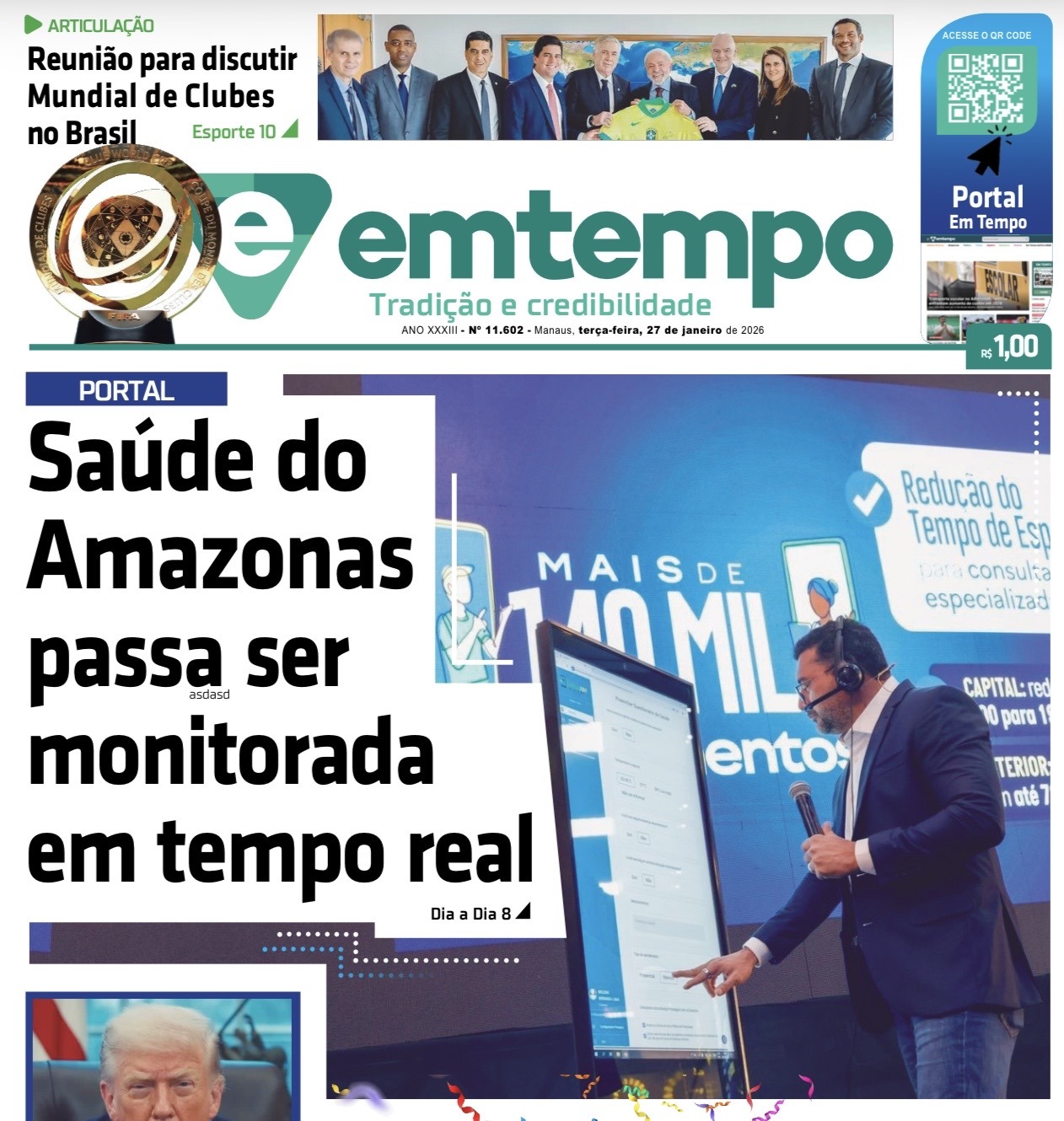 Jornal Em Tempo – terça-feira, 27 de janeiro de 2026