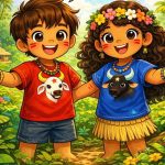 ‘Pequenos da Floresta’ transforma memória de Parintins em histórias infantis