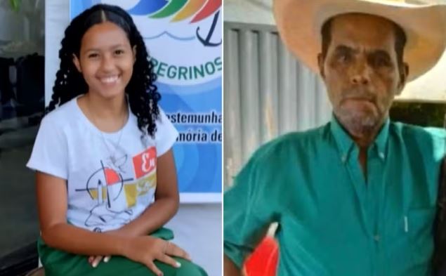 Fachada da delegacia onde o casal suspeito de matar Beatryz Emelly Nunes da Silva Ferreira foi levado em Goiás.