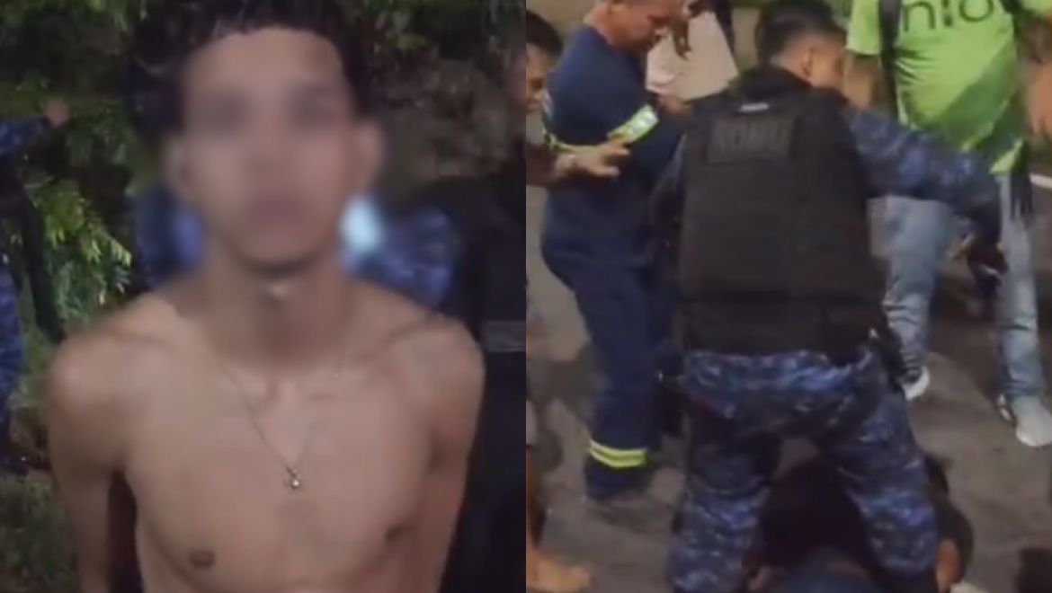 VÍDEO: Assalto a ônibus 560 em Manaus termina com trio preso e suspeito espancado