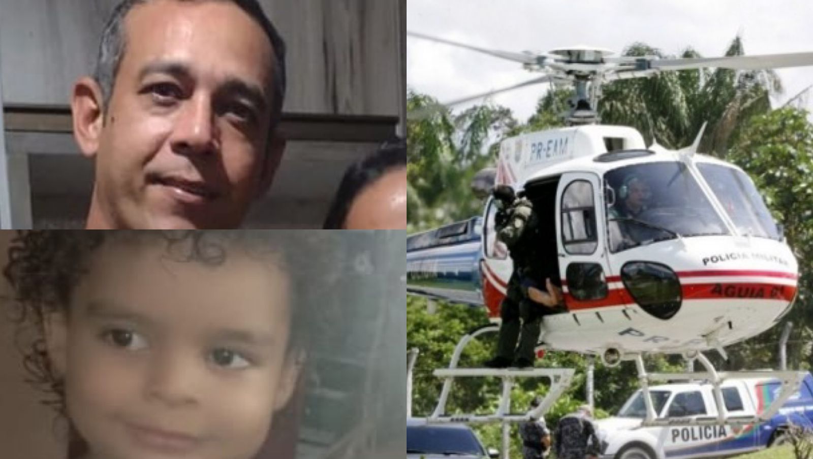 Caçada a ‘pai monstro’ que matou filho de 3 anos em Manaus mobiliza helicóptero e cães farejadores