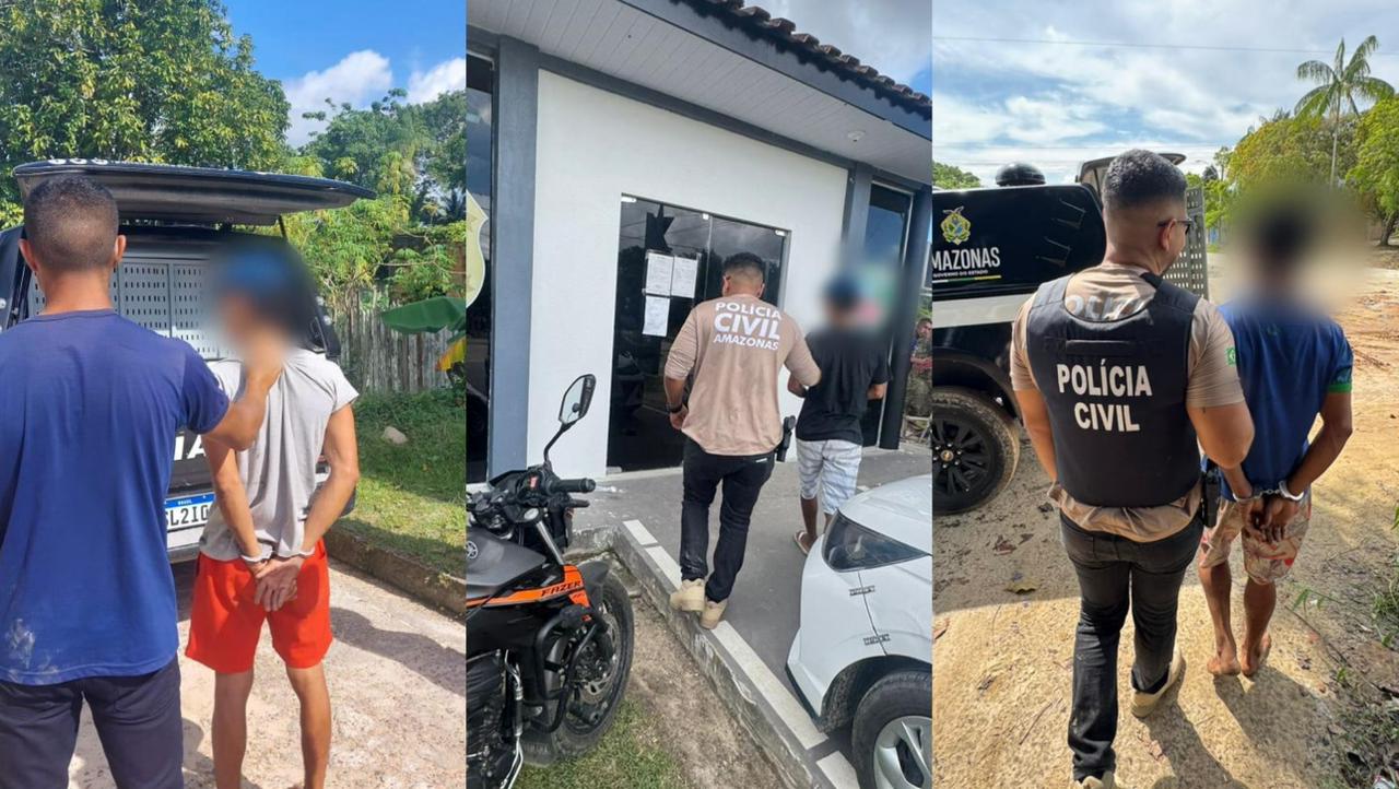 Trio que estuprou adolescente de 15 anos é preso no AM