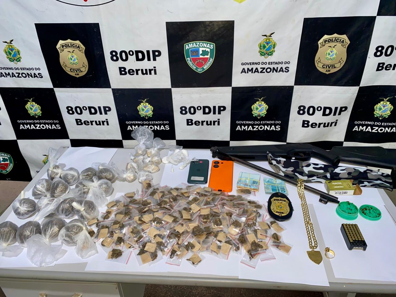 Tripulante de embarcação é preso com drogas no interior do AM