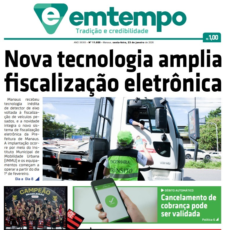 Jornal Em Tempo – sexta-feira, 23 de janeiro de 2026