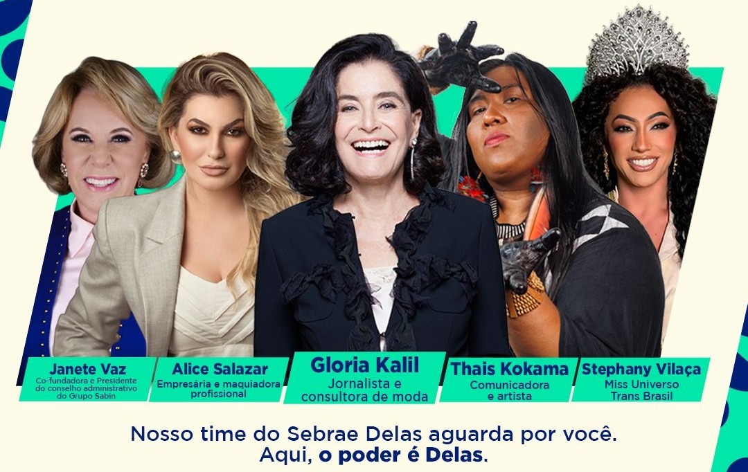 Gloria Kalil é confirmada no Sebrae Delas 2026 em Manaus