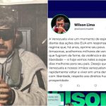 Wilson Lima vê ‘momento de esperança’ na Venezuela após ação dos EUA