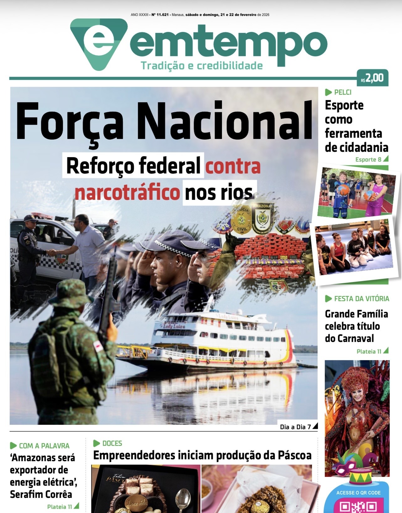 Jornal Em Tempo – sábado e domingo, 21 e 22 de fevereiro de 2026